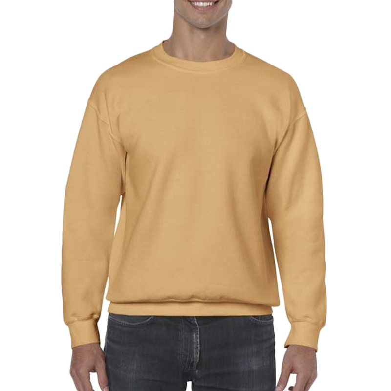 tan gildan crewneck