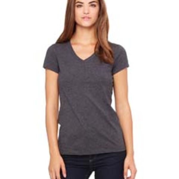Bella + Canvas Ladies' Jersey Short-Sleeve V-Neck T-Shirt Thumbnail