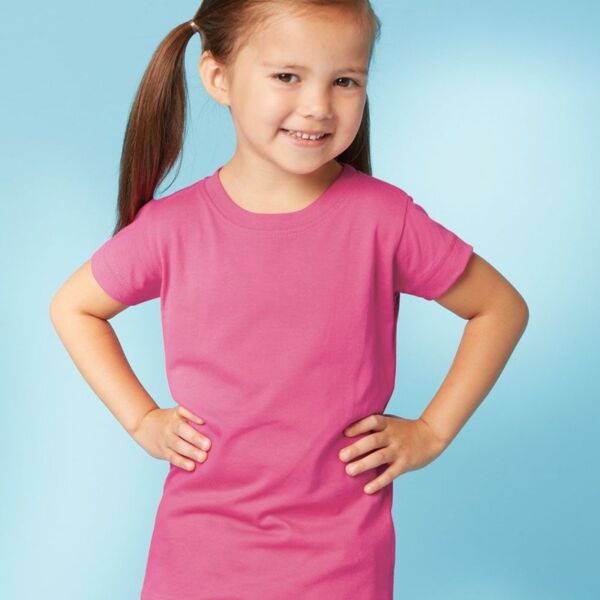 Rabbit Skins Fine Jersey Toddler Girl's T-Shirt Thumbnail