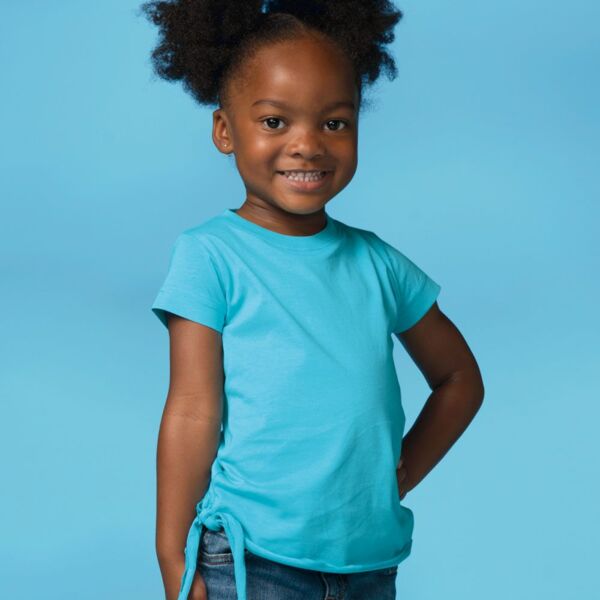 Rabbit Skins Toddler Fine Jersey Side Tie T-Shirt Thumbnail