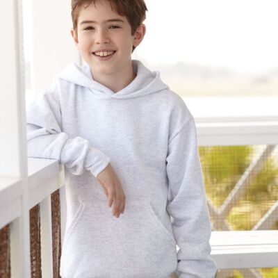 Hanes ComfortBlend® EcoSmart® Youth Hooded Sweatshirt Thumbnail
