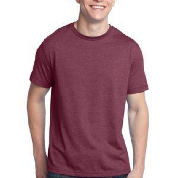 District DT142 Young Mens Tri Blend Crew Neck Tee Thumbnail