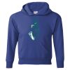 Hanes ComfortBlend® EcoSmart® Youth Hooded Sweatshirt Thumbnail